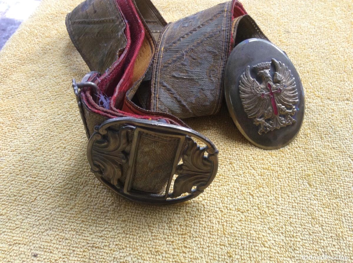 Militaria: ANTIGUO CINTURON DE GALA EJERCITO - Foto 1