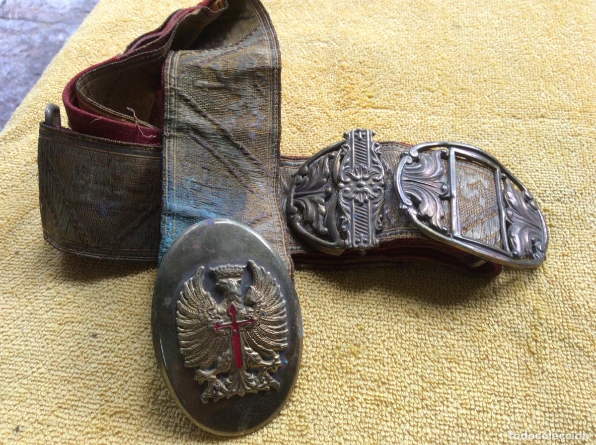 Militaria: ANTIGUO CINTURON DE GALA EJERCITO - Foto 3