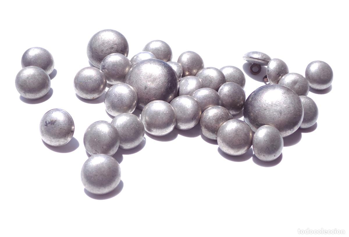 Militaria: LOTE DE BOTONES, LISOS, HUSARES. - Foto 1