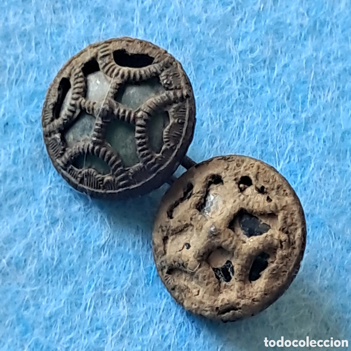 Militaria: Gemelos de &eacute;poca cristal y cobre