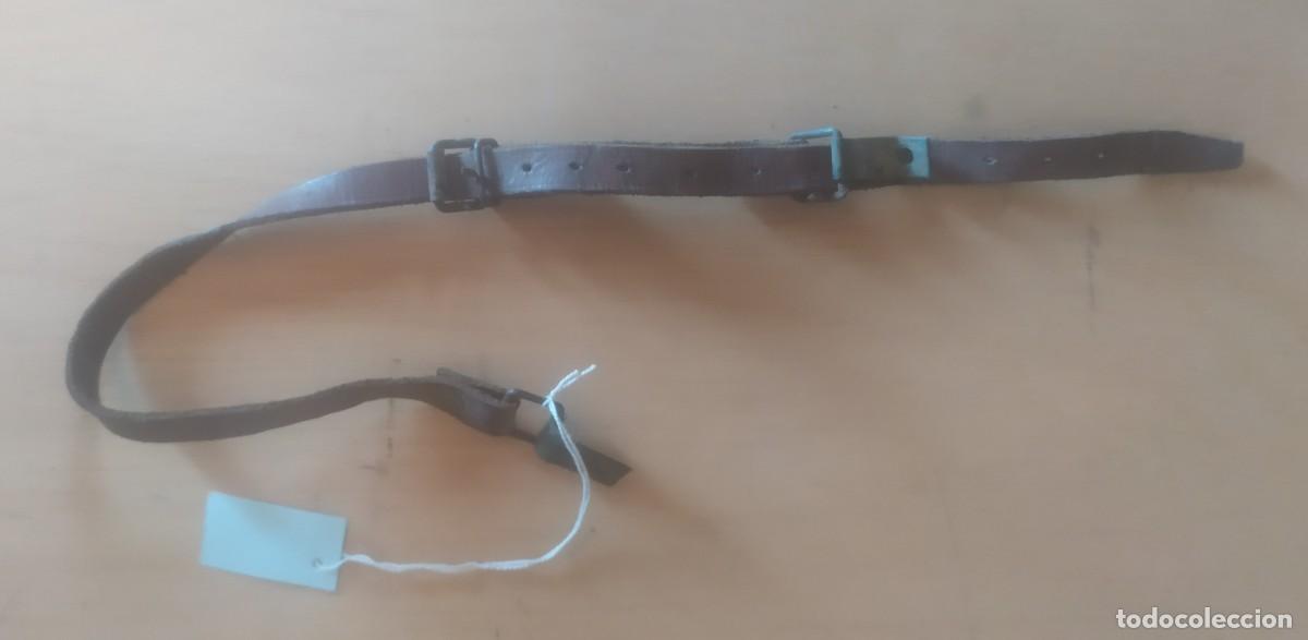 Militaria: Barboquejo para casco, marr&oacute;n - Foto 1