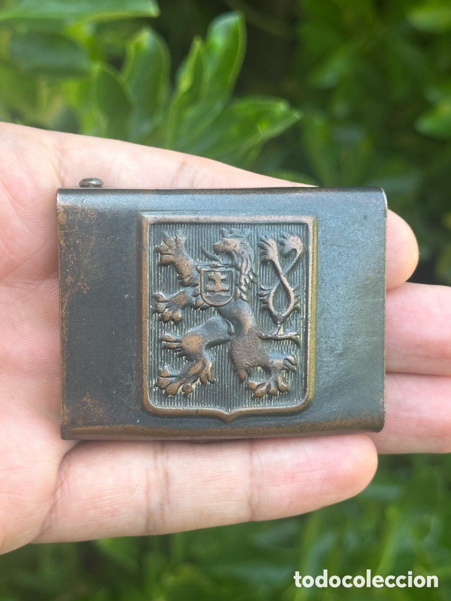Militaria: CHECOSLOVAQUIA ANTIGUA HEBILLA CHECA II GUERRA MUNDIAL