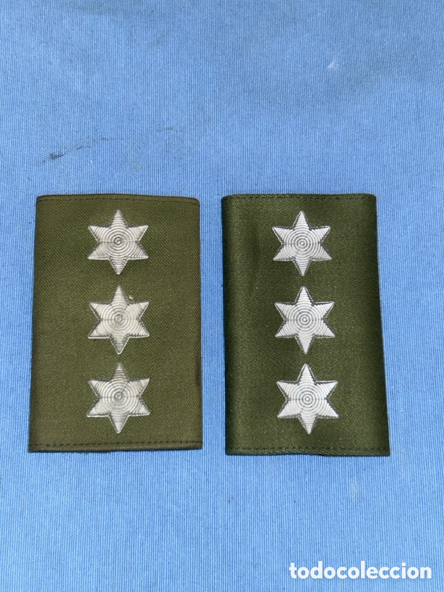 Militaria: PAREJA DE MANGUITOS TENIENTE CORONEL, EJ&Eacute;RCITO ESPA&Ntilde;OL - Foto 1