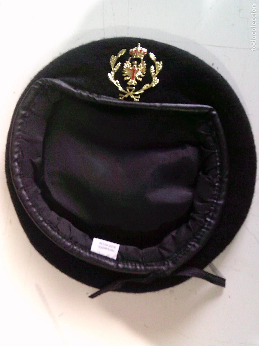 Militaria: Boina de suboficial del Ej&eacute;rcito Negra - Foto 1