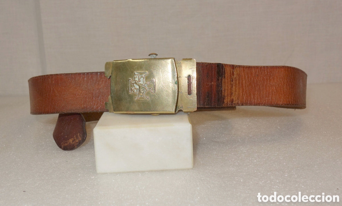 Militaria: Cintur&oacute;n ce&ntilde;idor OJE uniforme flechas y arqueros - Foto 1