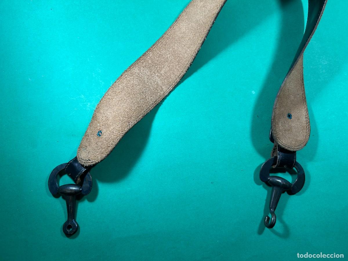 Militaria: TRINCHA DE CUERO NEGRO - Foto 5