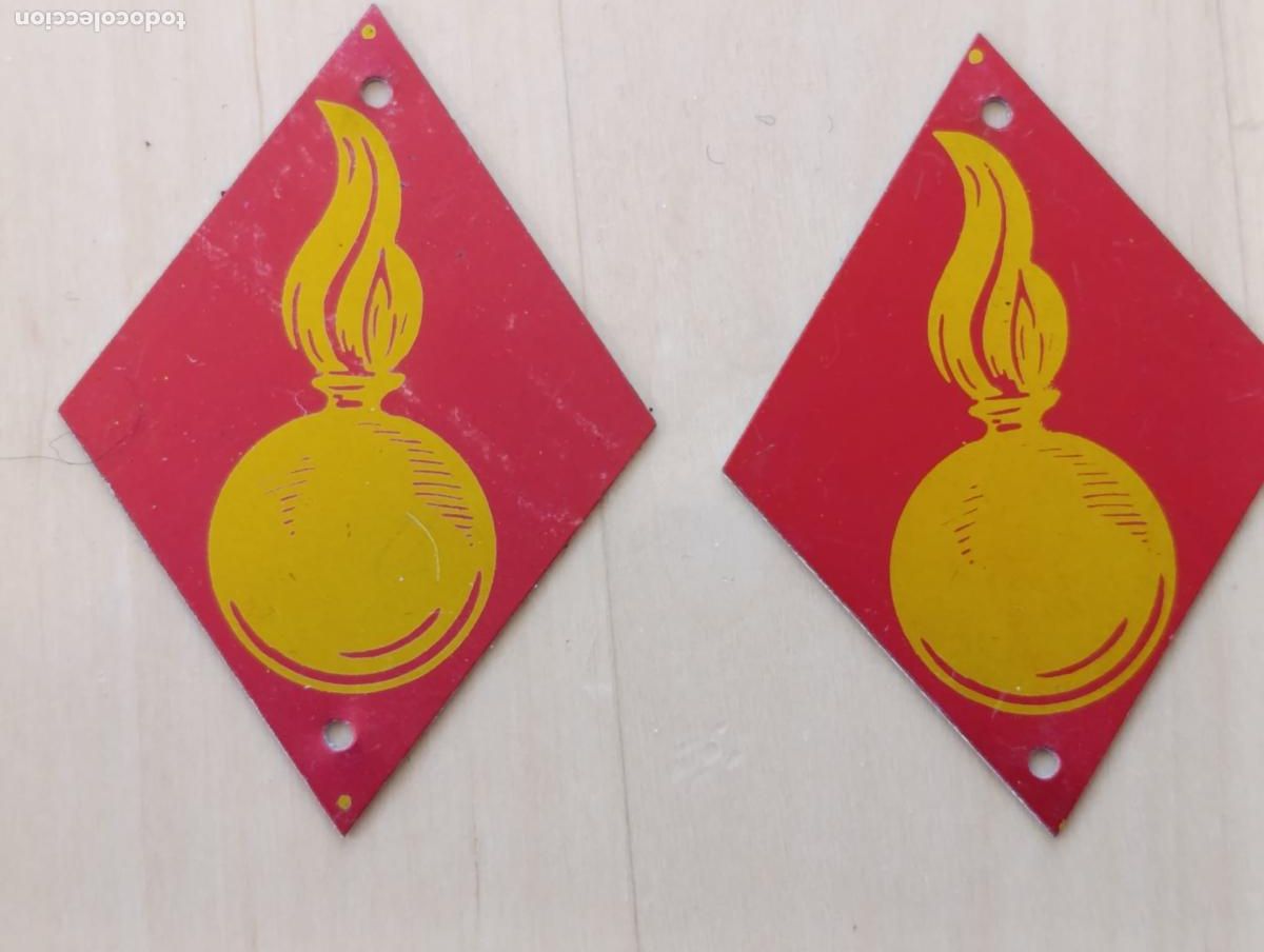 Militaria: PAREJA EMBLEMA EJERCITO ESPA&Ntilde;A. - Foto 1