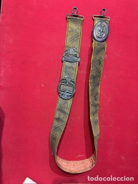 Militaria: ANTIGUO CINTURON MILITAR - Foto 1