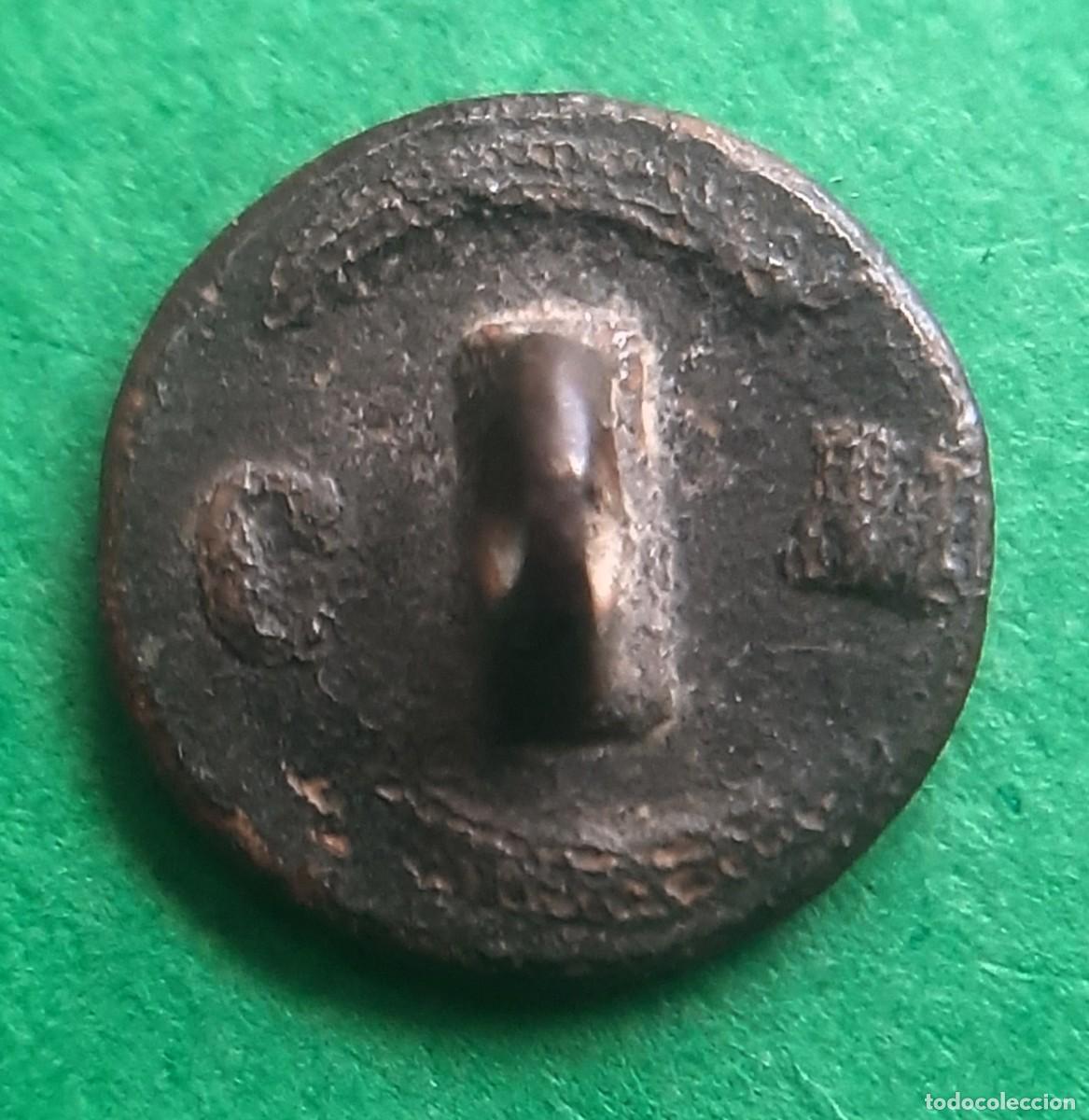 Militaria: (BOTON&Iacute;STICA) BOT&Oacute;N ESCUDO REAL - Foto 2