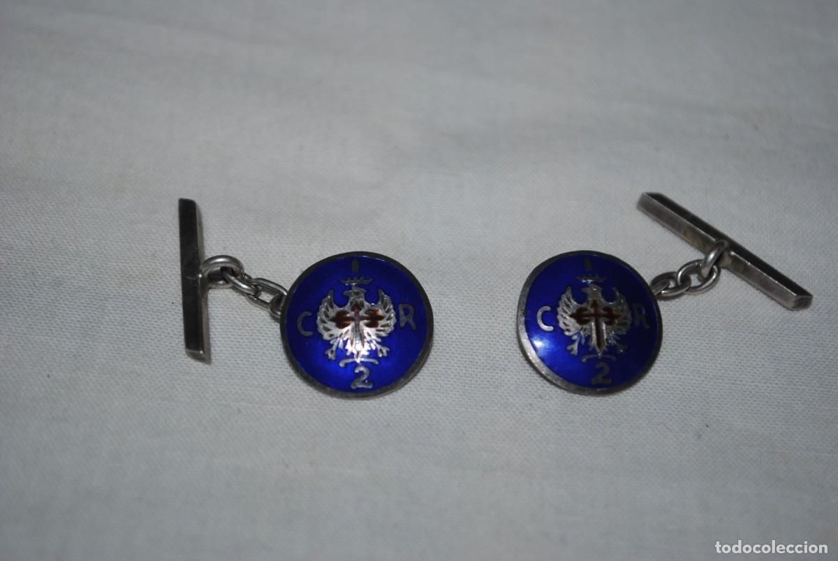 Militaria: GEMELOS DE PLATA DEL C I R 2 - Foto 3