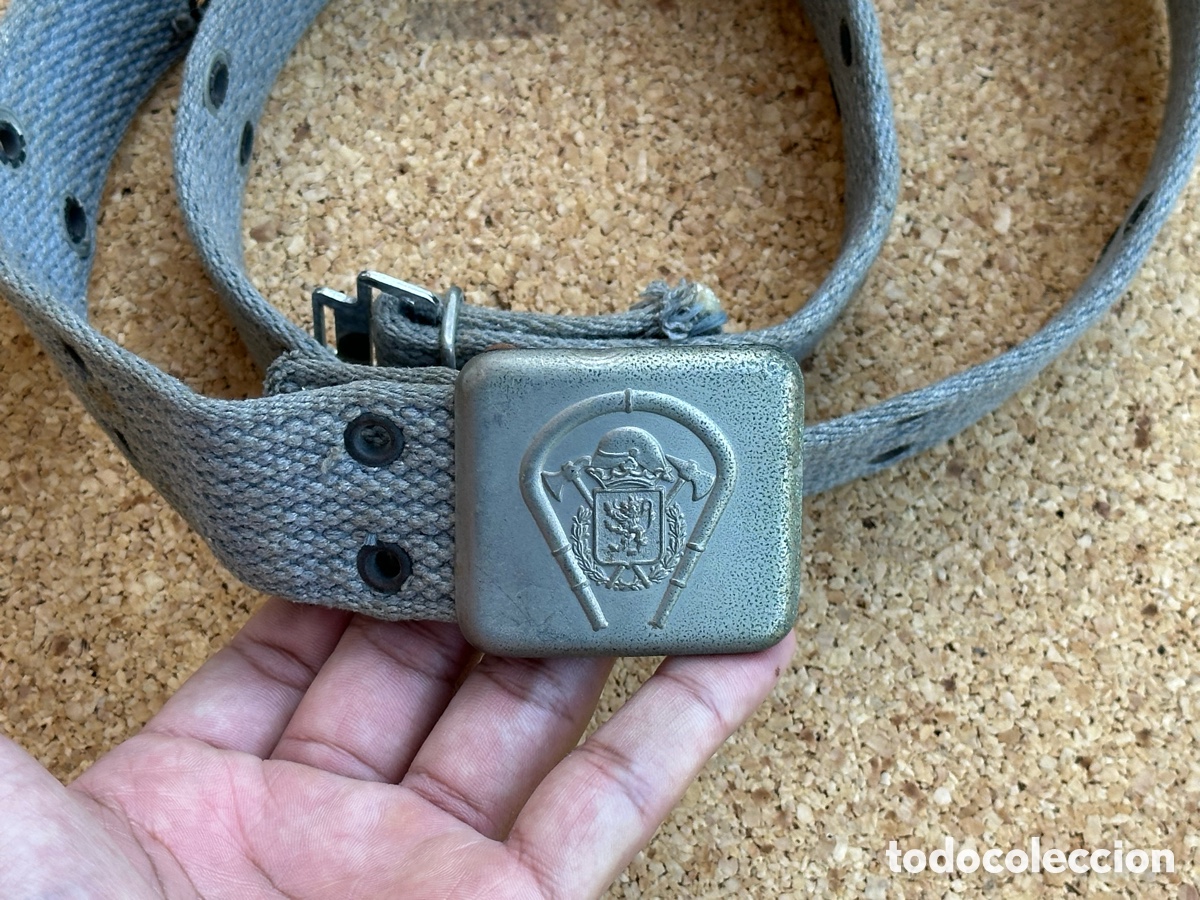 Militaria: CINTURON CON HEBILLA BOMBEROS DE ZARAGOZA - Foto 3