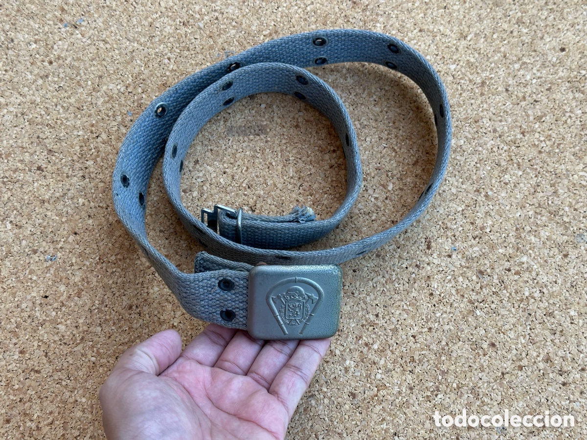 Militaria: CINTURON CON HEBILLA BOMBEROS DE ZARAGOZA - Foto 1