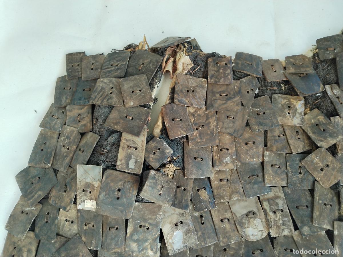 Militaria: antiguo chaleco japones de bamb&uacute; con tablas de nacar - Foto 7