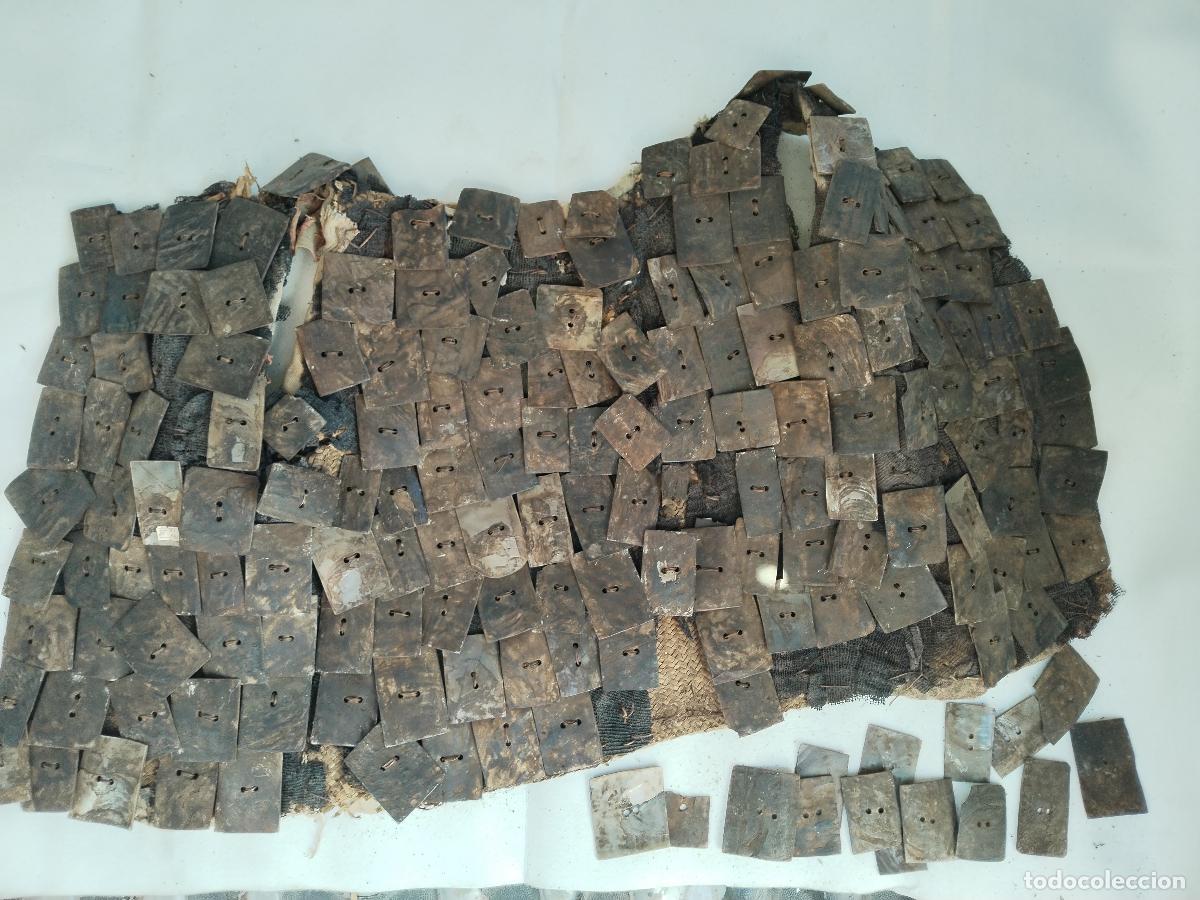 Militaria: antiguo chaleco japones de bamb&uacute; con tablas de nacar - Foto 1