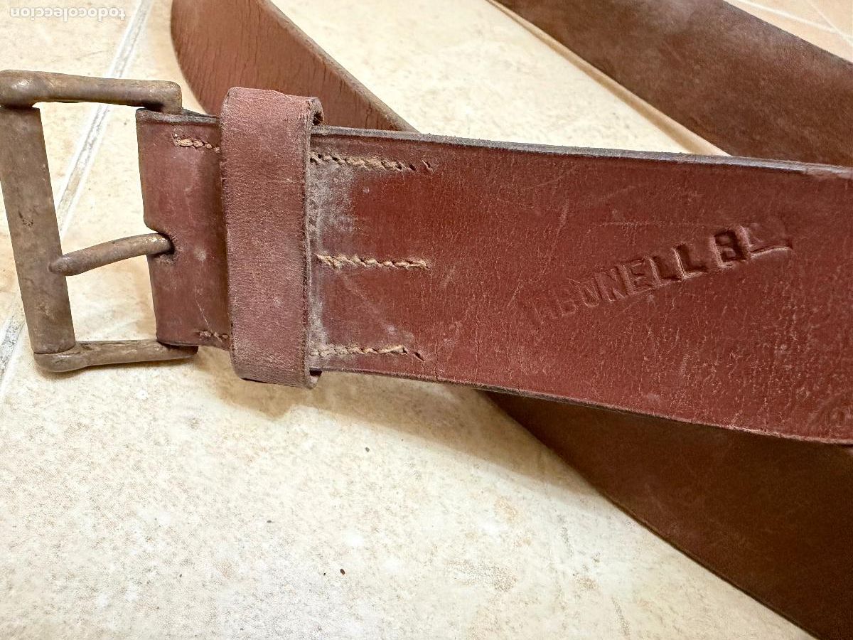 Militaria: Cintur&oacute;n de cuero marca carbonell - Foto 1