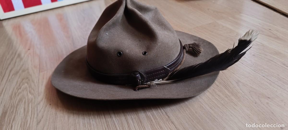 Militaria: ANTIGUO GORRO DE ALA DE BOYS SCOUTS - Foto 4