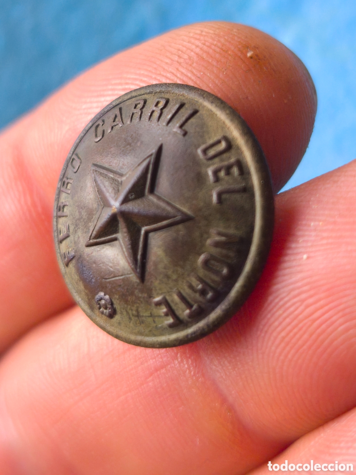 Militaria: Bot&oacute;n Ferrocarriles del Norte - Foto 3