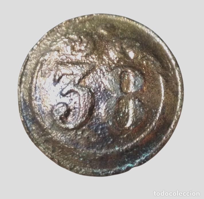 Military Antiques: Guerra de la independencia. Bot&oacute;n Militar Napole&oacute;nico. Regimiento n&ordm; 38. Bot&oacute;n escaso