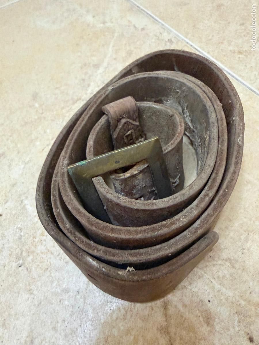 Militaria: Cintur&oacute;n y hebilla de cuero - Foto 2