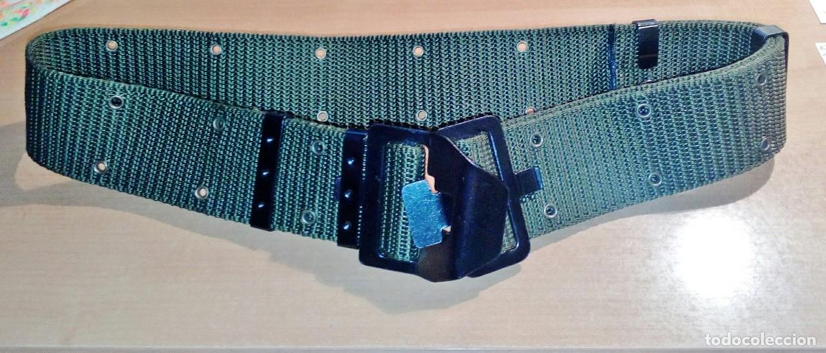 Militaria: CINTUR&Oacute;N MILITAR VERDE - Foto 2