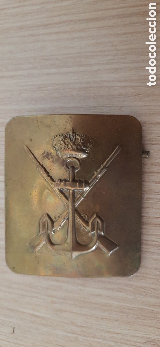 Militaria: HEBILLA INFANTERIA DE MARINA EPOCA JUAN CARLOS I