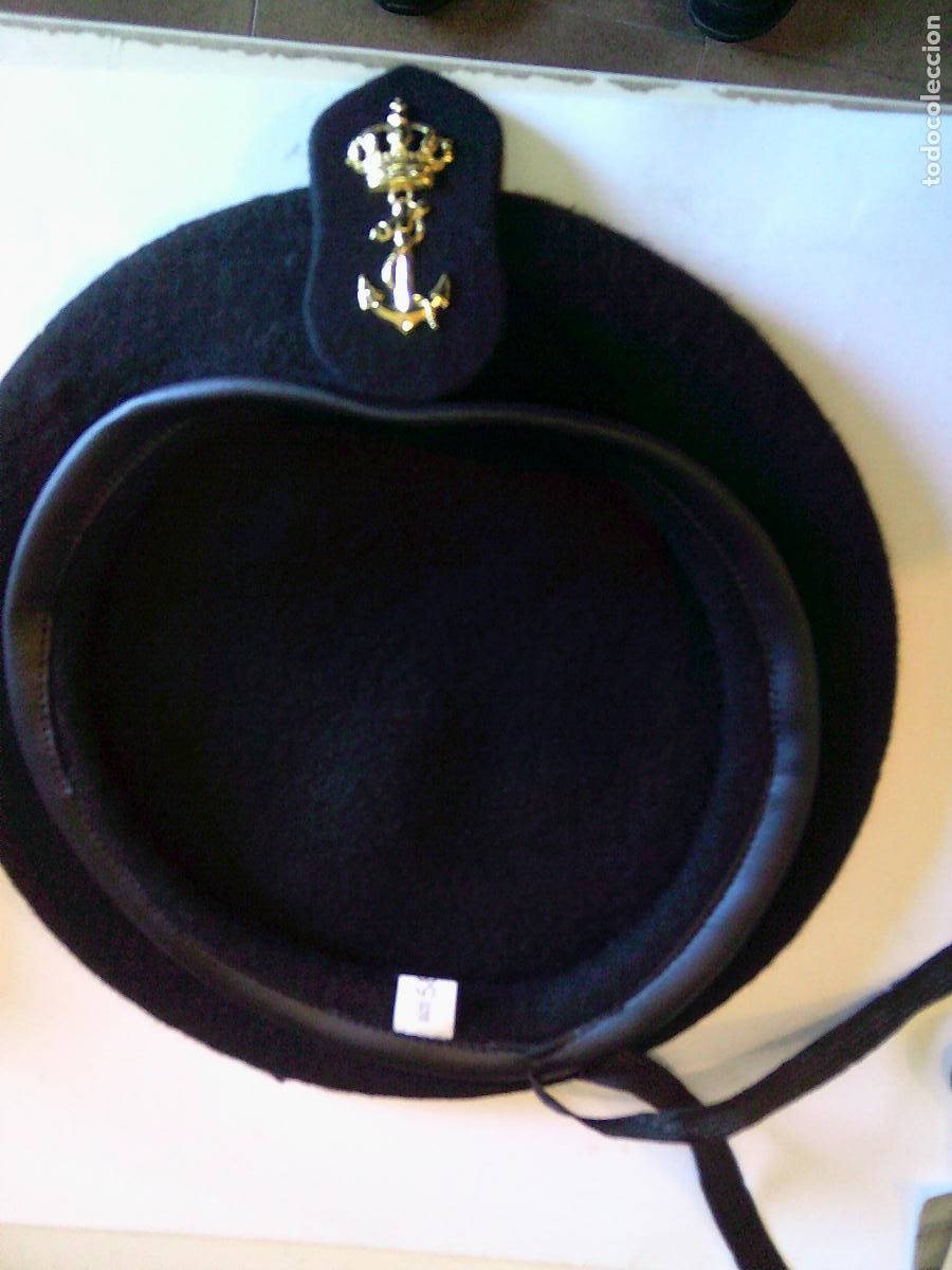Militaria: Boina de la Marina Armada Espa&ntilde;ola Talla 58 Nueva