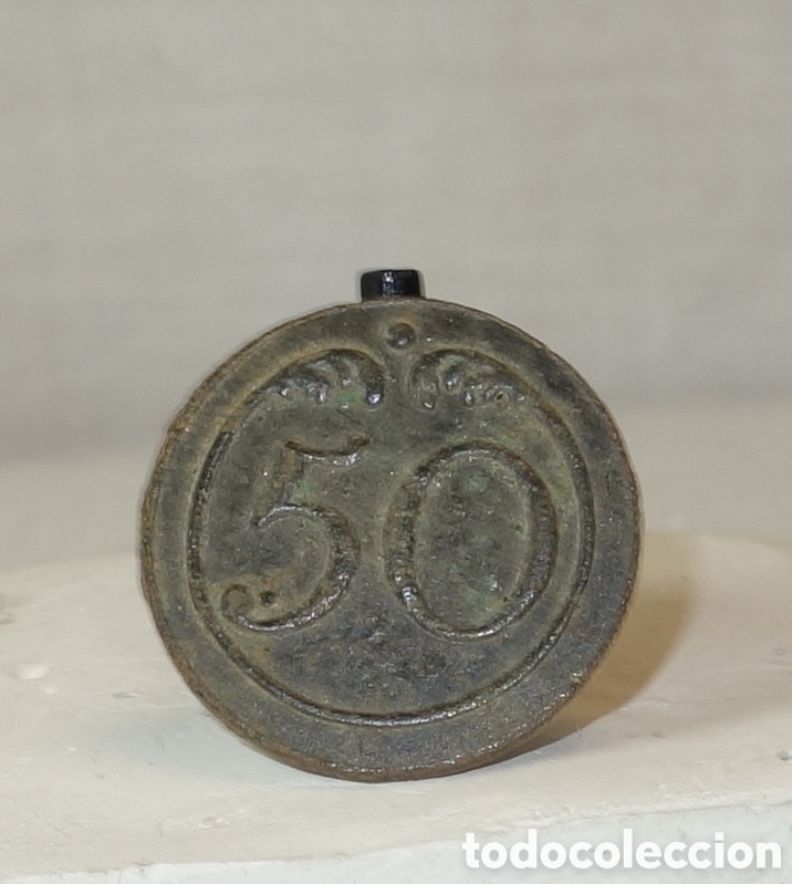 Militaria: Boton casaca regimiento infanter&iacute;a de l&iacute;nea Napole&oacute;n