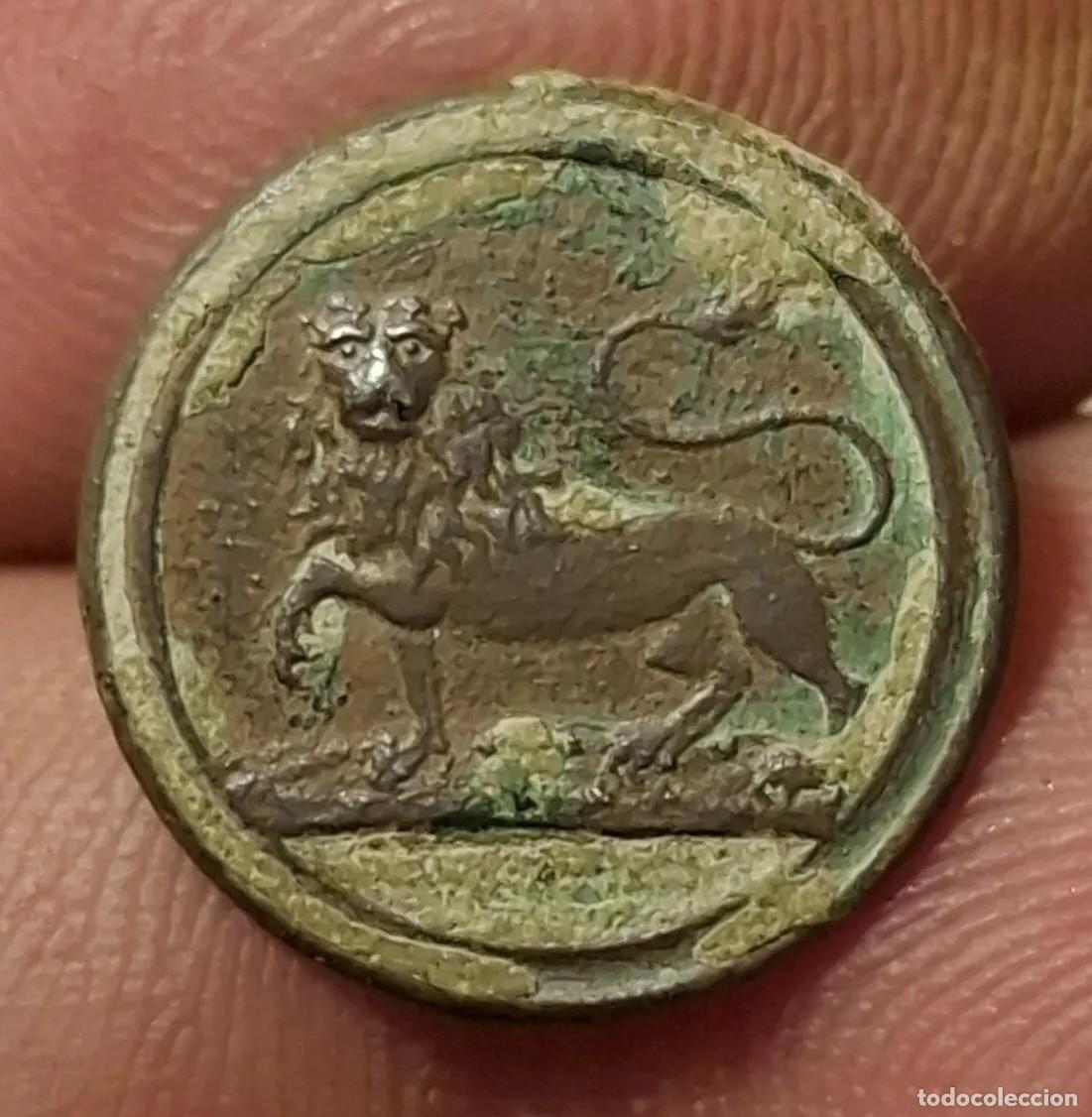 Militaria: Boton militar guerra de la independencia con Francia. Modulo peque&ntilde;o