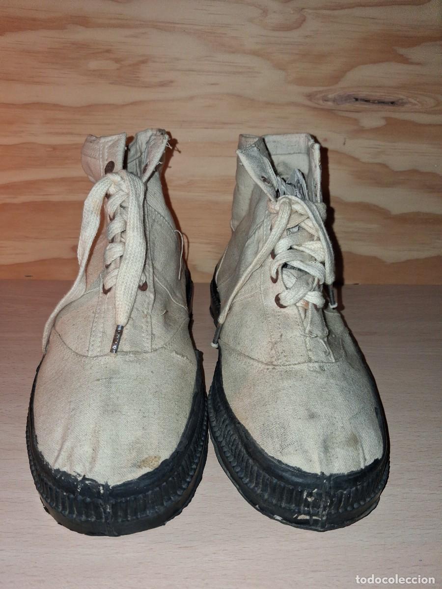 Militaria: Botas de lona del Ej&eacute;rcito Espa&ntilde;ol - Foto 1