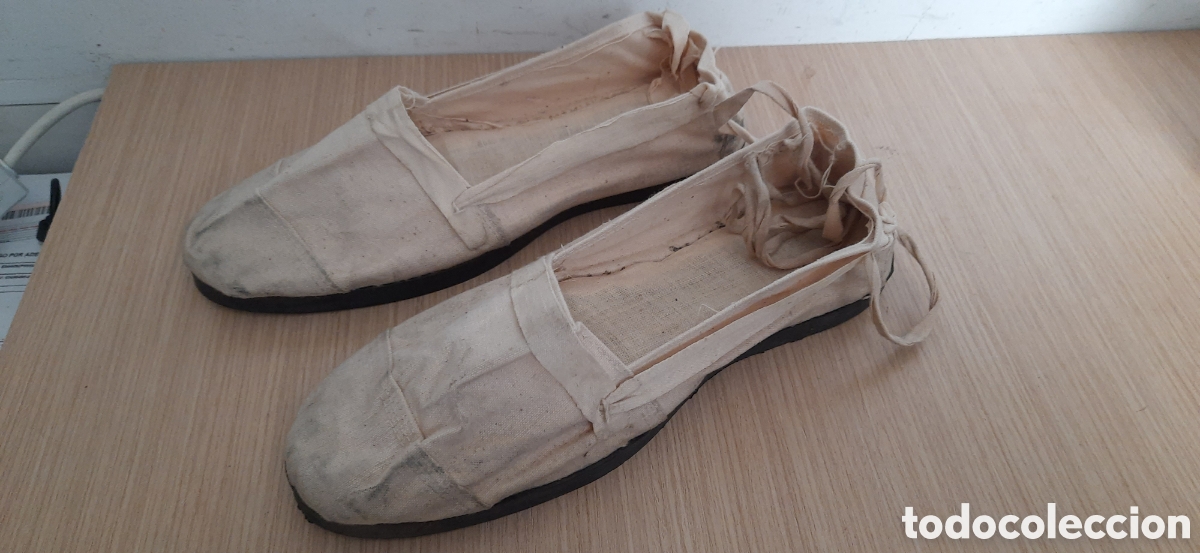 Militaria: alpargata blanca del ejercito espa&ntilde;ol guerra civil hasta los a&ntilde;os 40