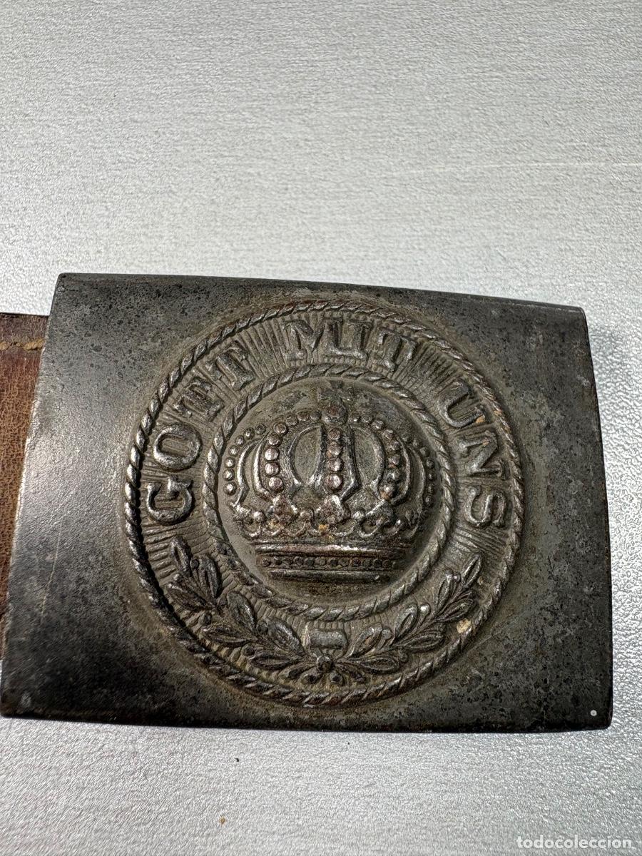 Militaria: Hebilla de cintur&oacute;n ej&eacute;rcito alem&aacute;n primera guerra mundial