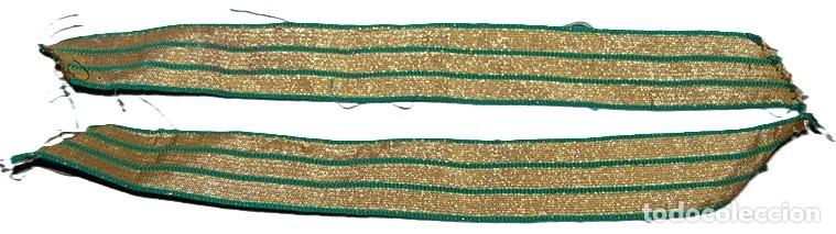 Militaria: 2 GALONES DE SARGENTO PARA MANGAS DE CHAQUETA EJERCITO DEL AIRE A&Ntilde;OS 80