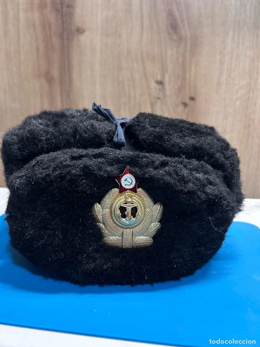 Militaria: Gorra de invierno marina sovi&eacute;tica
