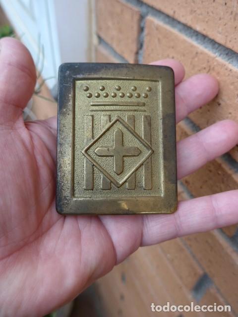 Militaria: ANTIGUA HEBILLA SEGURIDAD DIPUTACI&Oacute;N DE BARCELONA - MOSSOS D&acute;ESCUADRA DIPUTACI&Oacute;