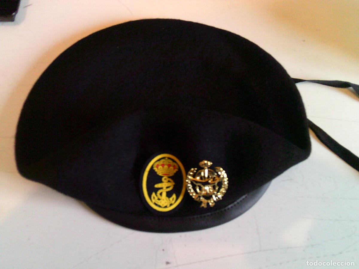 Militaria: Boina nueva Unidad Especial de Buceadores de Combate de la Armada Talla 58 Oficiales