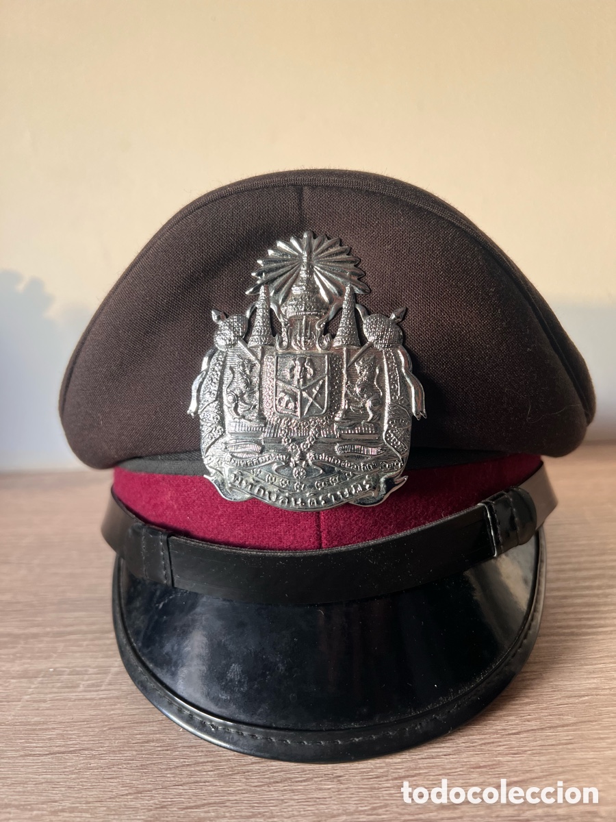 Militaria: Gorra de Plato Polic&iacute;a Nacional Tailandia