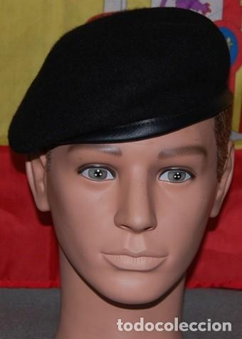 Militaria: BOINA DE PA&Ntilde;O NEGRA SIN EMBLEMA TALLA 58