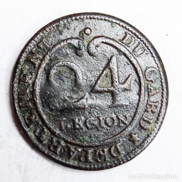 Militaria: GUERRA INDEPENDENCIA: BOT&Oacute;N FRANCES 24 LEGION,GENDARMER&Iacute;A