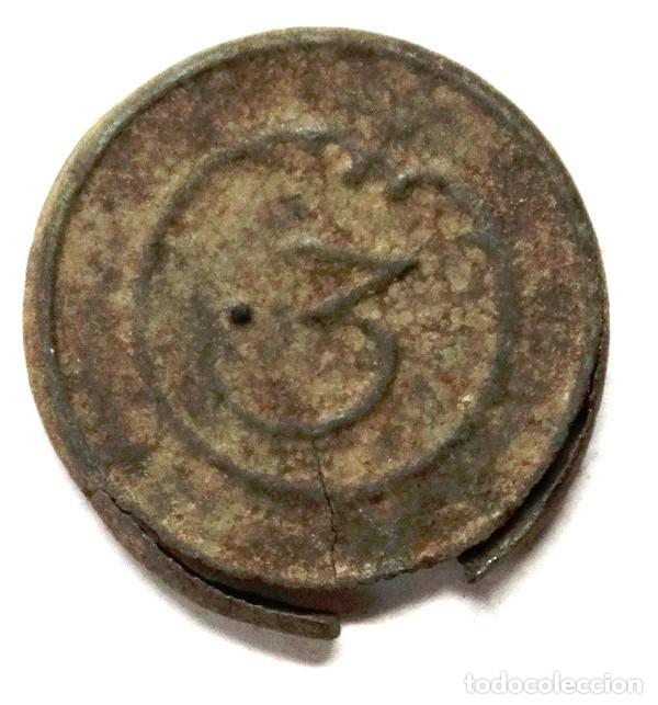 Militaria: GUERRA INDEPENDENCIA: BOT&Oacute;N FRANCES,INFANTER&Iacute;A REG.N&ordm;3 1803-1913.(3)