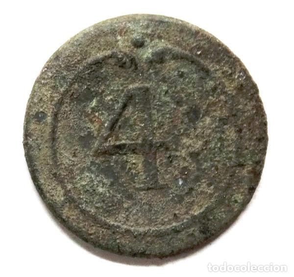 Militaria: GUERRA INDEPENDENCIA: BOT&Oacute;N FRANCES,INFANTER&Iacute;A REG.N&ordm;4 1803-1913.(2)
