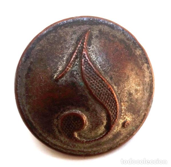 Militaria: BOTON INFANTERIA EN LINEA 1846-1867, REGIMIENTO N&ordm;1