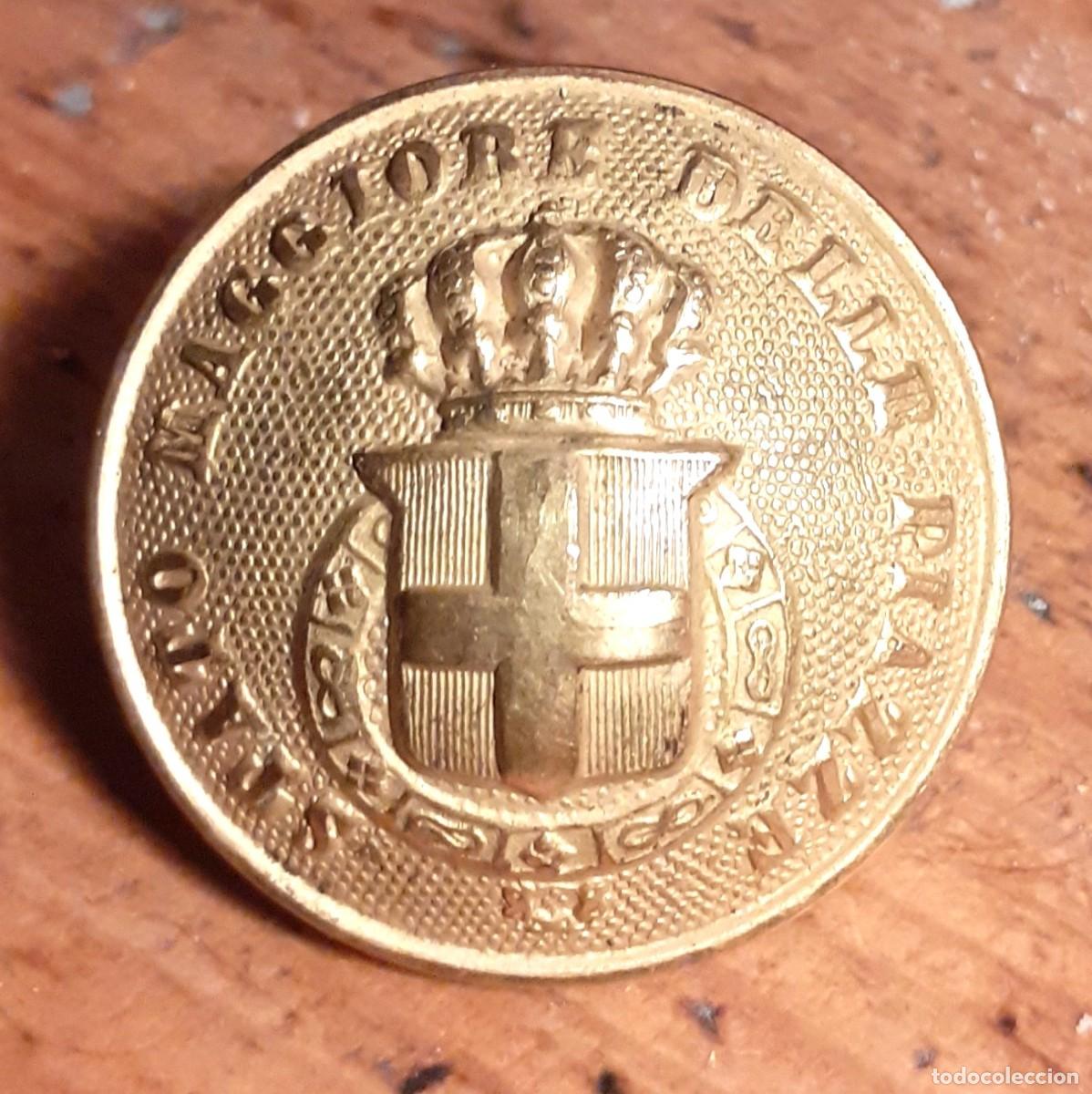 Militaria: boton ESTADO MAYOR DE LA PLAZA, ITALIA ANTIGUO