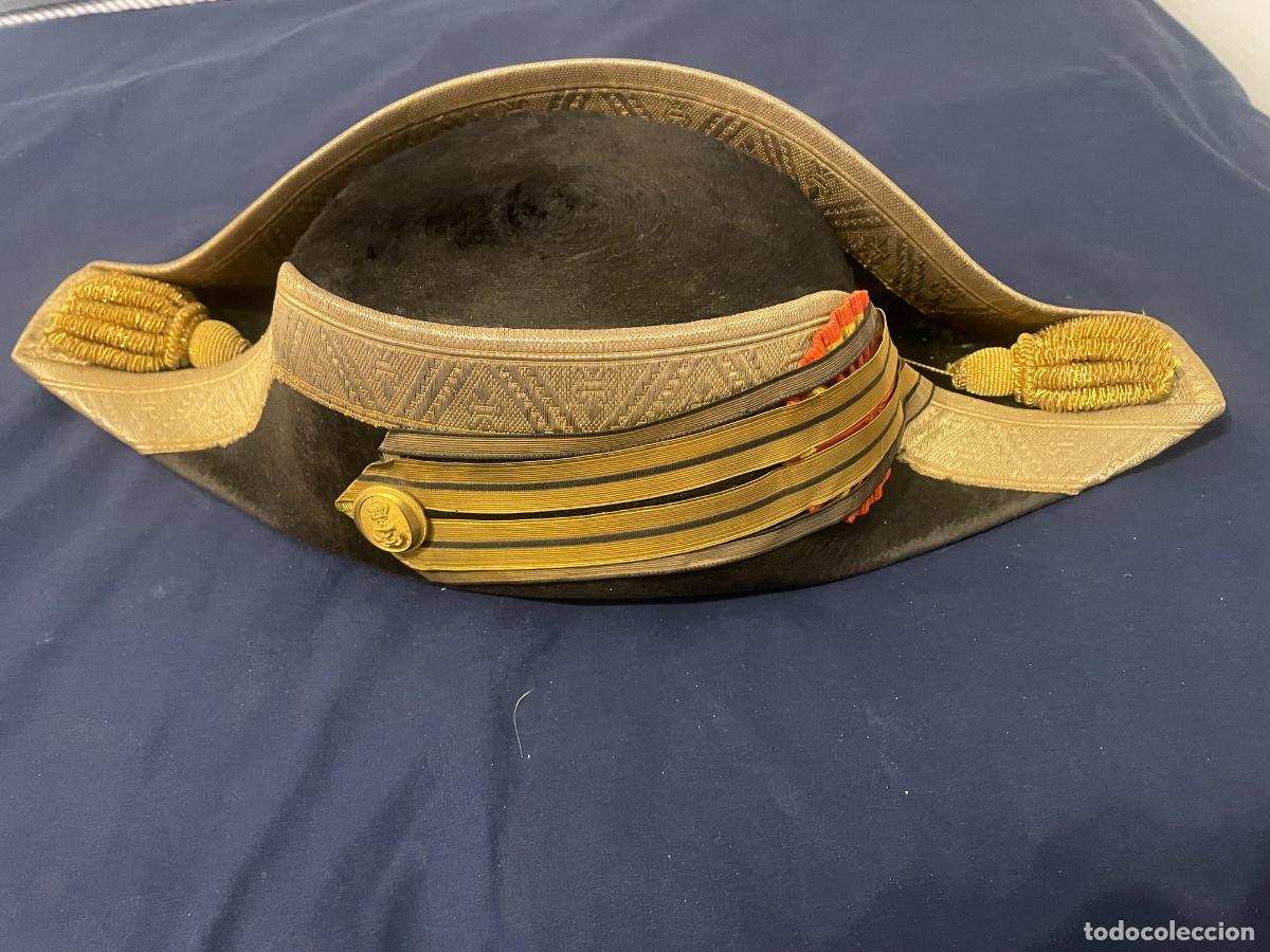 Militaria: Billarda/bicornio de la marina &eacute;poca AXII cap de nav&iacute;o