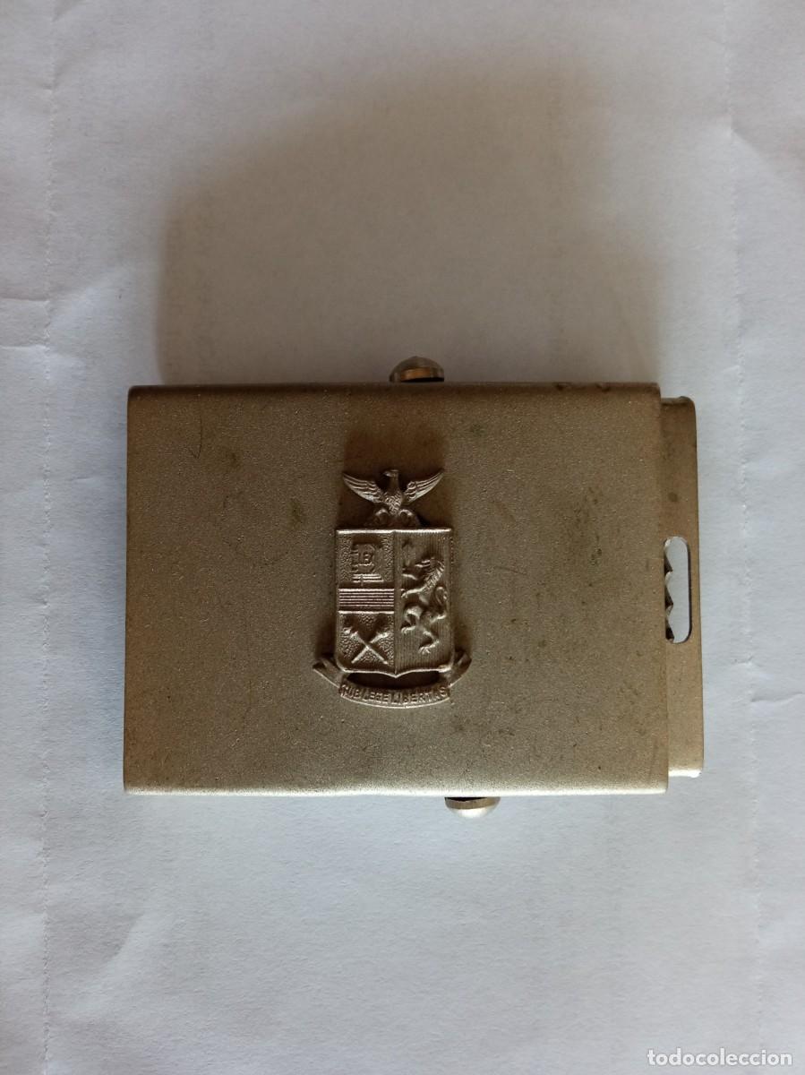 Militaria: Hebilla de cintur&oacute;n antigua de la Polic&iacute;a Militar Italiana, modelo de 1957