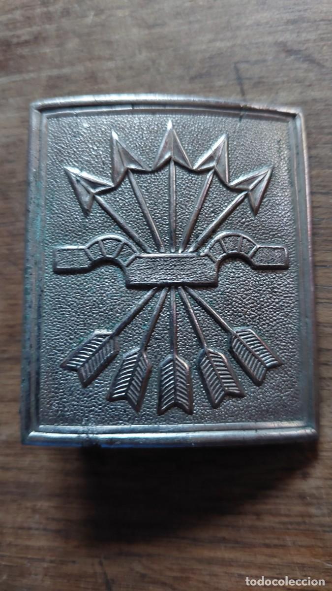Militaria: Hebilla de Falange Guerra civil