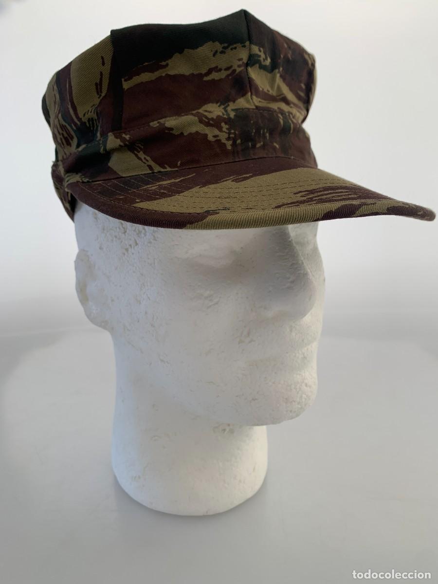 Militaria: Gorro Camuflaje Lizard Comando Paracaidista Franc&eacute;s Ej&eacute;rcito Francia VTG 90s