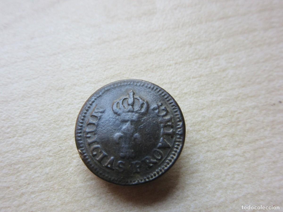 Militaria: Bot&oacute;n de Milicias Provinciales (1824-1841 ) Fernando VII y 1&ordf; Guerra Carlista Di&aacute;metro 1,6 cm
