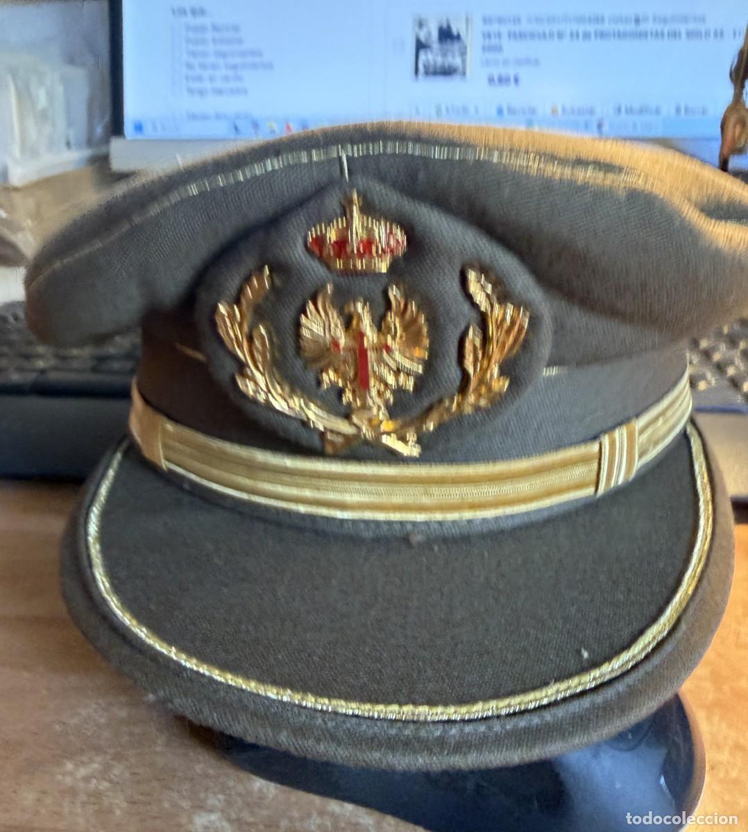 Militaria: ANTIGUA GORRA DE PLATO EJERCITO ESPA&Ntilde;OL - EJERCITO DE TIERRA -