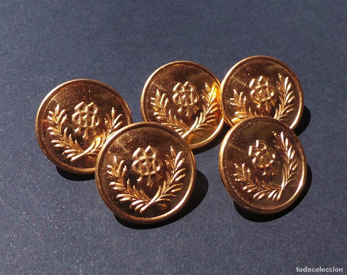 Militaria: LOTE BOTONES OFICINAS MILITARES. SEGUNDA REP&Uacute;BLICA. 2,1 CM DE DI&Aacute;METRO