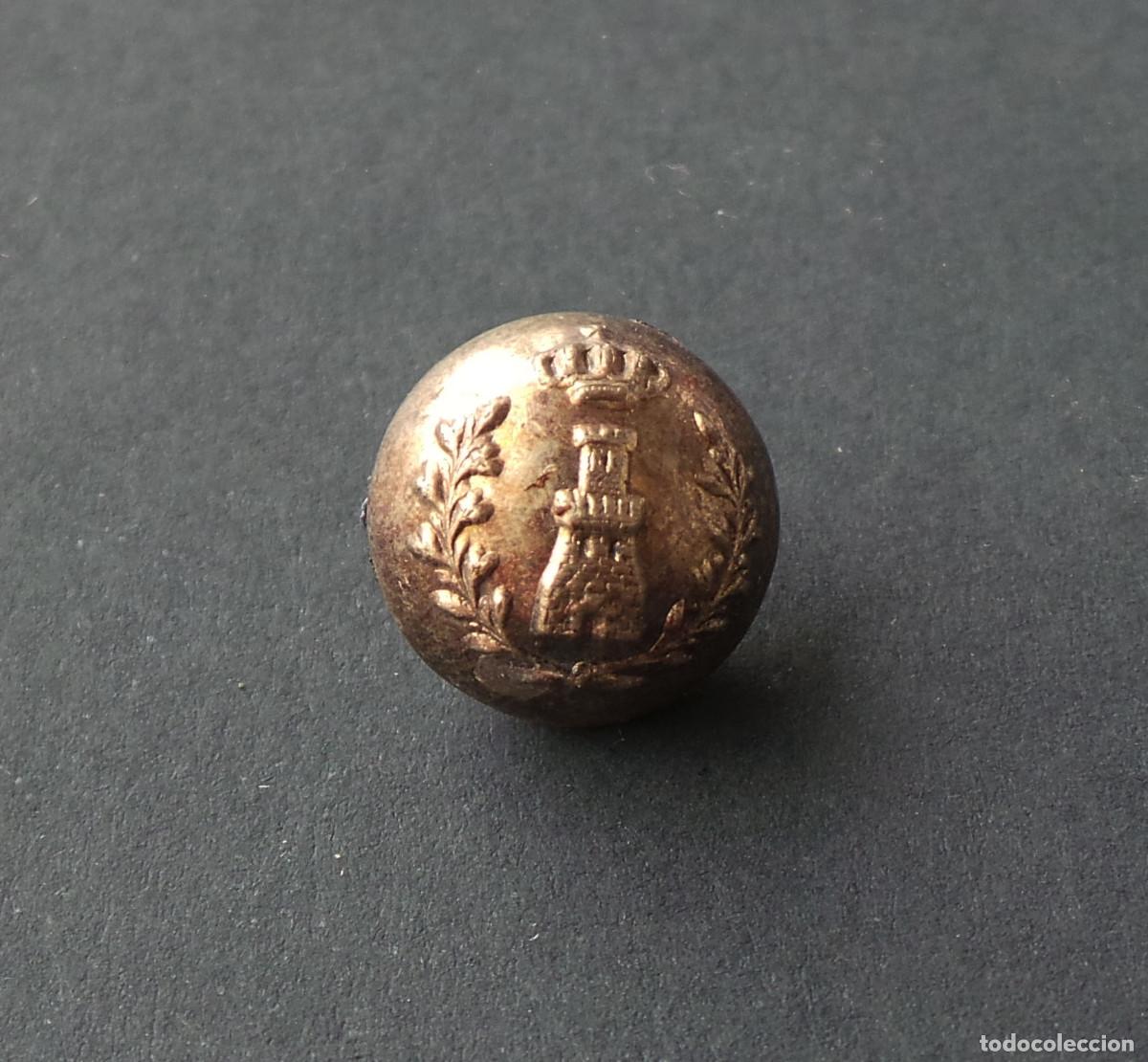 Militaria: BOT&Oacute;N. CUERPO DE INGENIEROS ALFONSO XIII - 1,2 CM DE DI&Aacute;METRO.